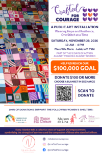 Crafted for Courage 2026 event poster